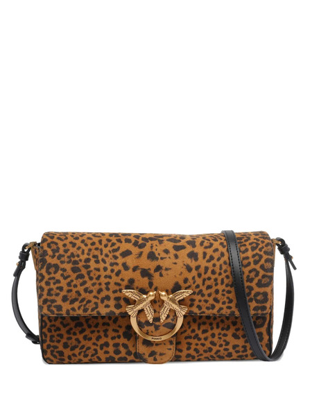 Pinko Leopard-print Tote Bag - Brown 