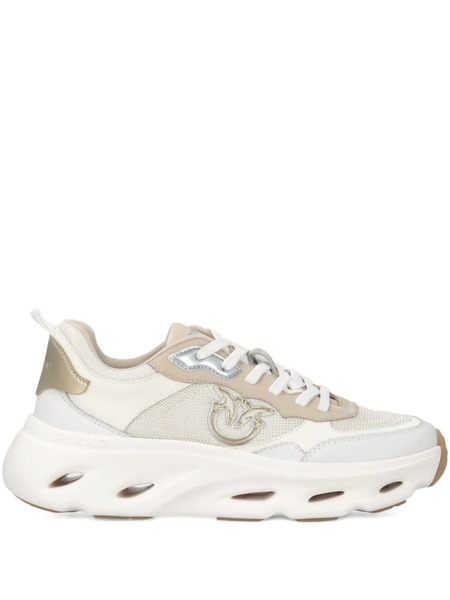  Pinko Logo-appliqué Sneakers - White 