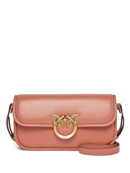  Pinko Logo-embellished Crossbody Bag - Brown 