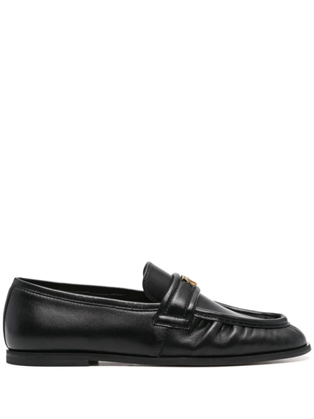  Pinko Logo-plaque Loafers - Black 