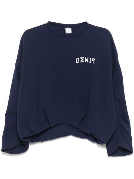  Pinko Logo-print Sweatshirt - Blue 