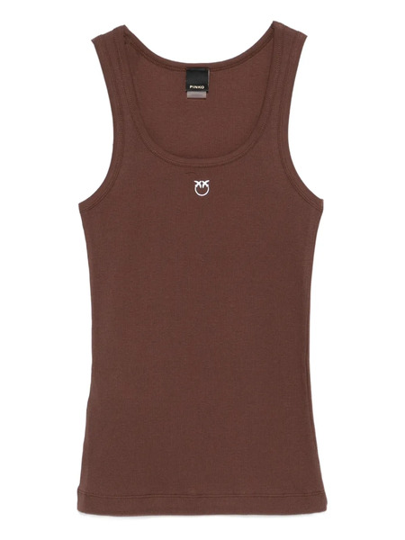  Pinko Logo Tank Top - Brown 