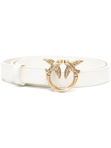  Pinko Love Bird Buckle Belt - White 