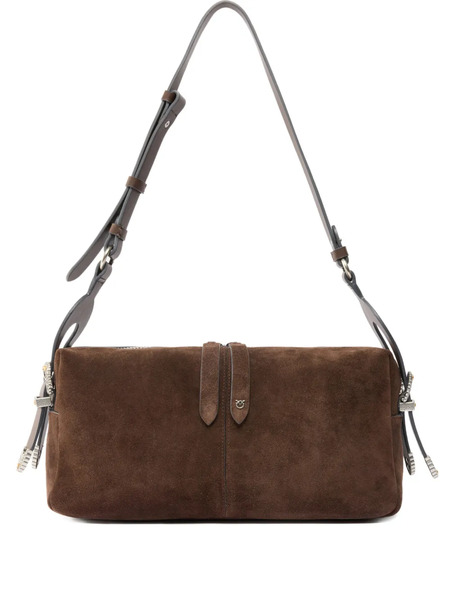  Pinko Love Birds-detail Shoulder Bag - Brown 