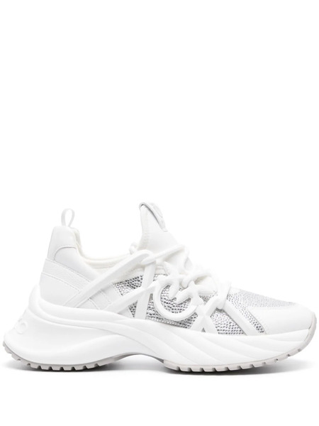  Pinko Love Birds-embellished Sneakers - White 