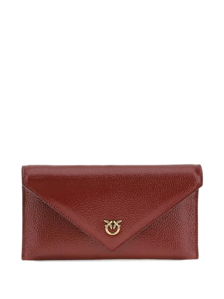  Pinko Love Birds Envelope Chain Clutch Bag - Red 
