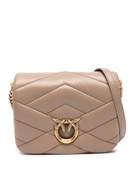  Pinko Love Click Quilted Shoulder Bag - Neutrals 