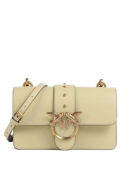 Pinko Love One Birds Hardware Shoulder Bag - Neutrals 