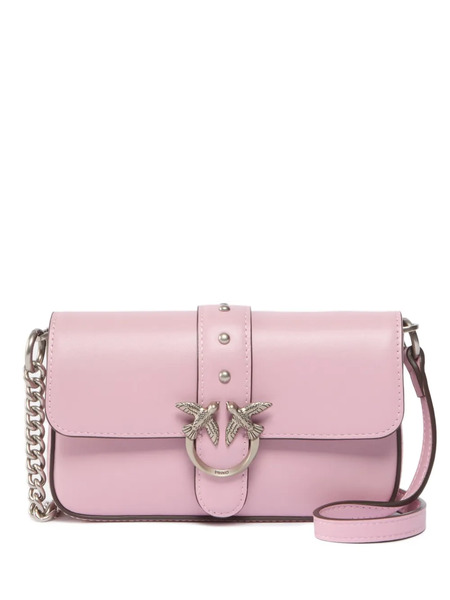  Pinko Love One Micro Leather Cross Body Bag 
