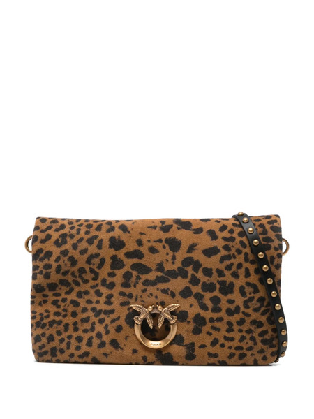  Pinko Love One Slouchy Clutch Bag - Brown 