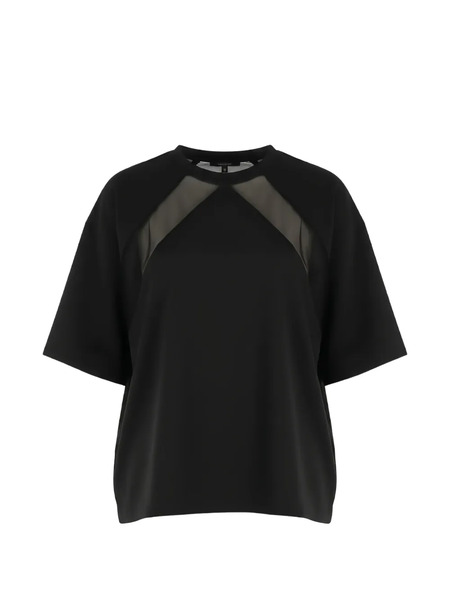  Pinko Mesh-panel T-shirt - Black 