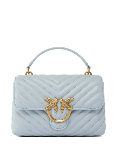  Pinko Mini Lady Love Chevron-pattern Tote Bag - Blue 