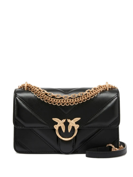  Pinko Mini Love Bag One Quilted Shoulder Bag - Black 