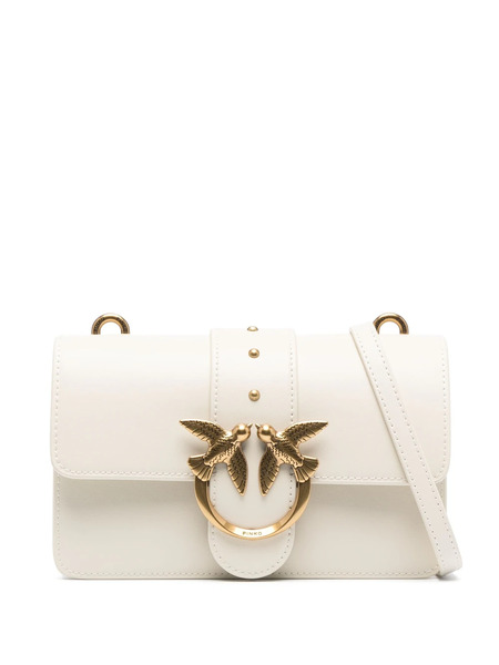  Pinko Mini Love One Leather Bag - White 