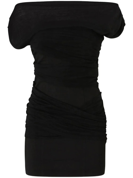  Pinko Off-shoulder Mini Dress - Black 