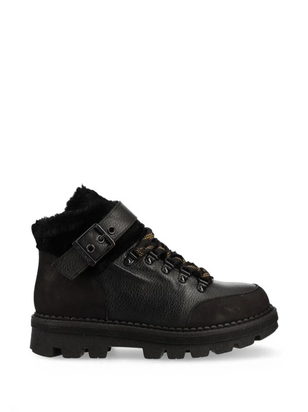  Pinko Ortica Leather Ankle Boots - Black 