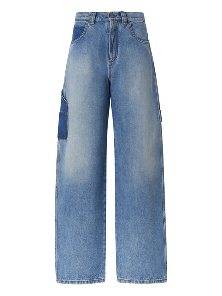  Pinko Patchwork Denim Jeans - Blue 