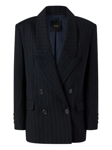  Pinko Pinstriped Blazer - Blue 