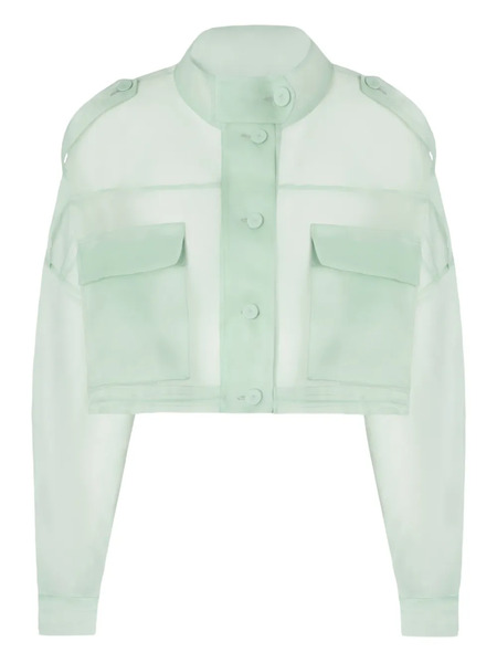  Pinko Pocket Silk Jacket - Green 