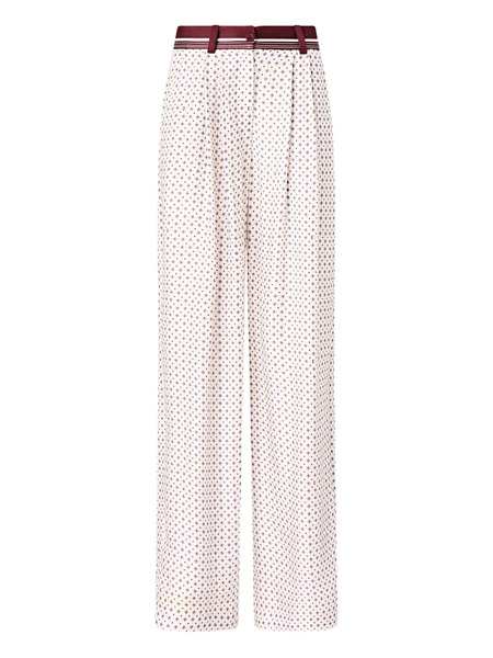  Pinko Printed Belted Trousers - Neutrals 