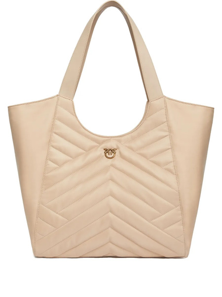  Pinko Puzzle-quilted Tote Bag - Neutrals 