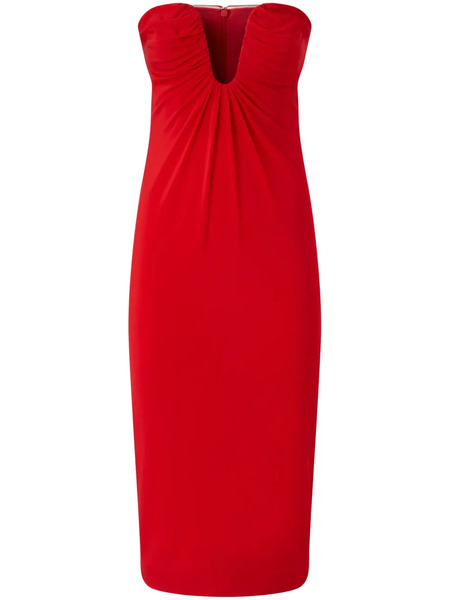  Pinko Strapless Mini Dress - Red 