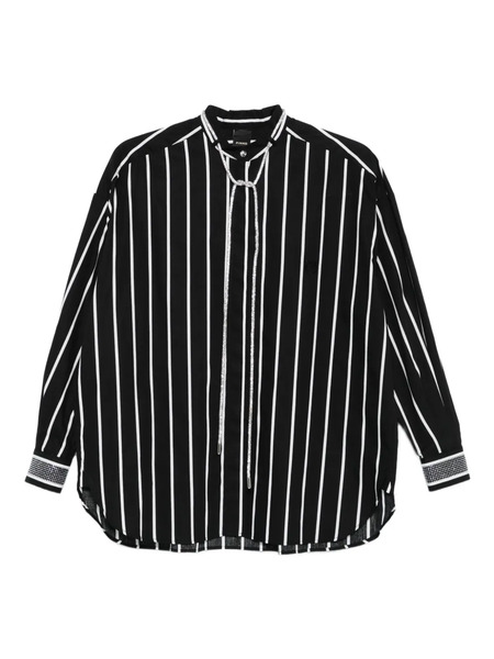  Pinko Striped Lace Shirt - Black 