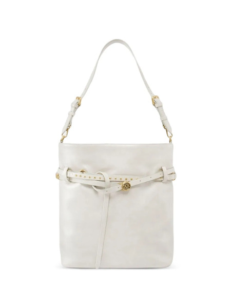  Pinko Studded Leather Shoulder Bag - White 