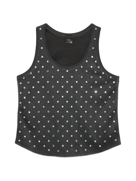  Pinko Studded Tank Top - Black 
