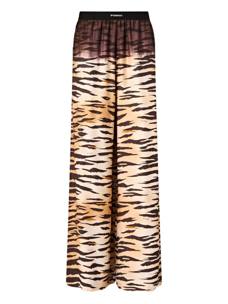  Pinko Tiger-print Trousers - Neutrals 