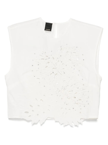  Pinko True Colors Crop Top - White 