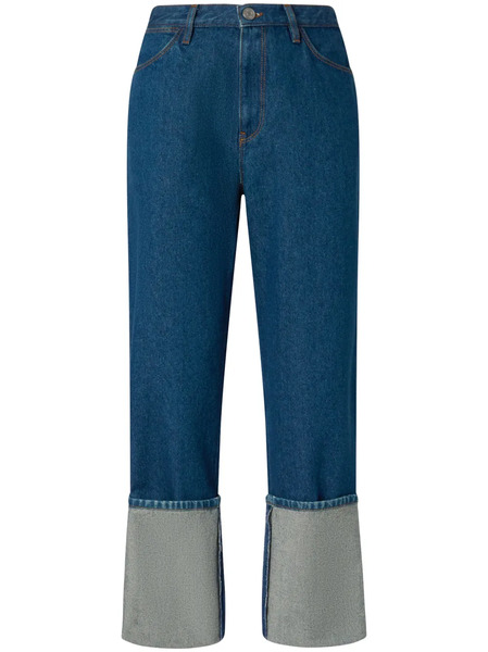  Pinko Turn-up Straight Jeans - Blue 
