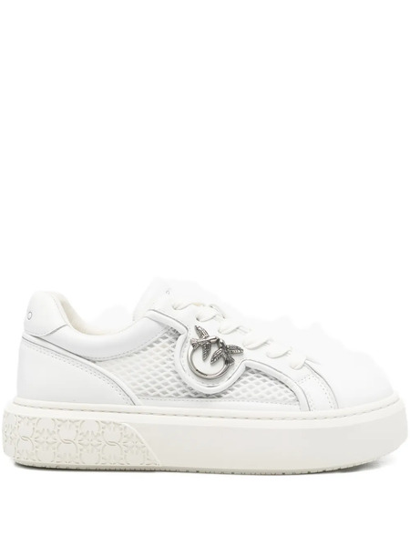  Pinko Yoko Appliqué Platform Sneakers - White 