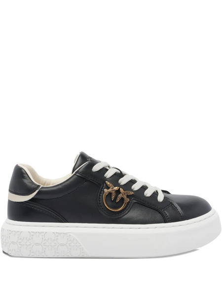  Pinko Yoko 06 Metallic-trim Platform Sneakers - Black 