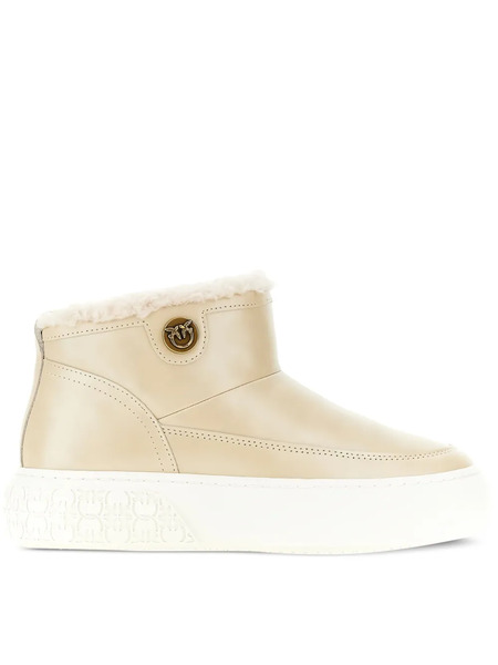  Pinko Yoko 22 Platform Boots - Neutrals 
