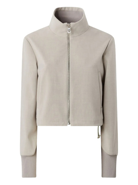  Pinko Zip-fastening Ribbed-cuff Jacket - Neutrals 