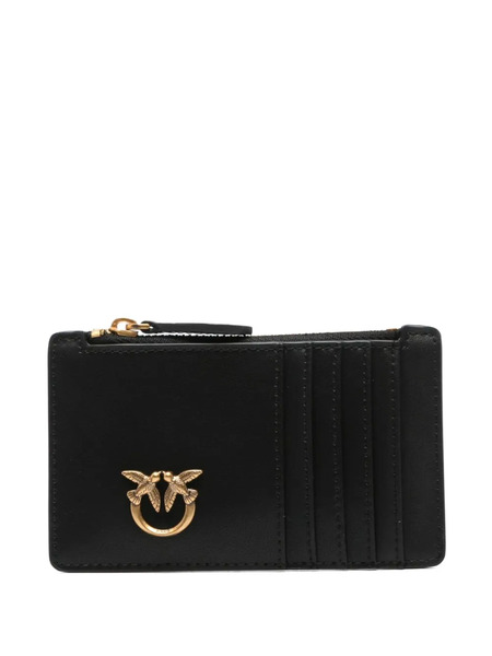 Pinko Zip Logo Wallet - Black 