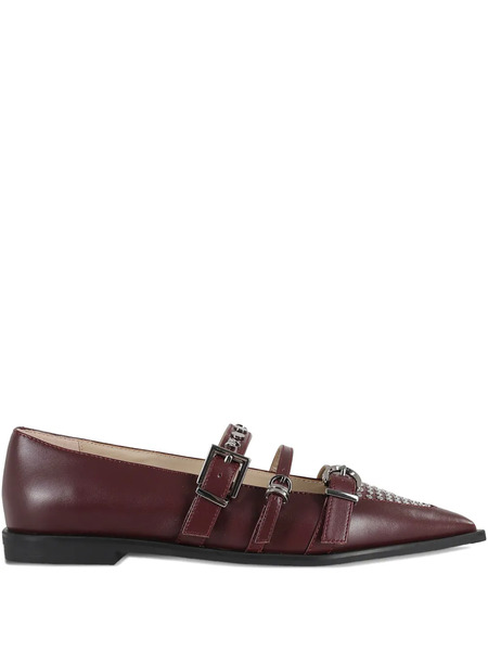  Pinko Zulema Pointed-toe Ballerinas - Red 