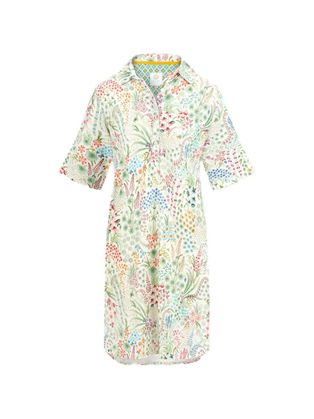  Pip Studio Floral Print Nightdress - Neutrals 