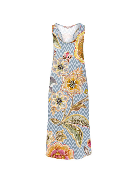  Pip Studio Hakuna Damra Floral Zigzag Nightdress - Blue 