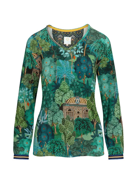  Pip Studio Long-sleeved Printed T-shirt - Green 