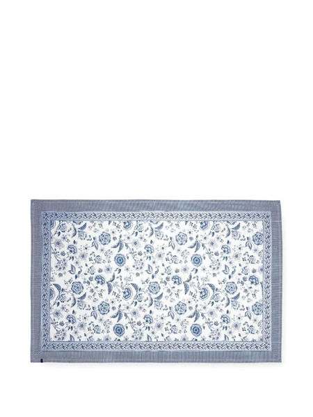  Pip Studio Royal Floral-print Striped Table Cloth - White 