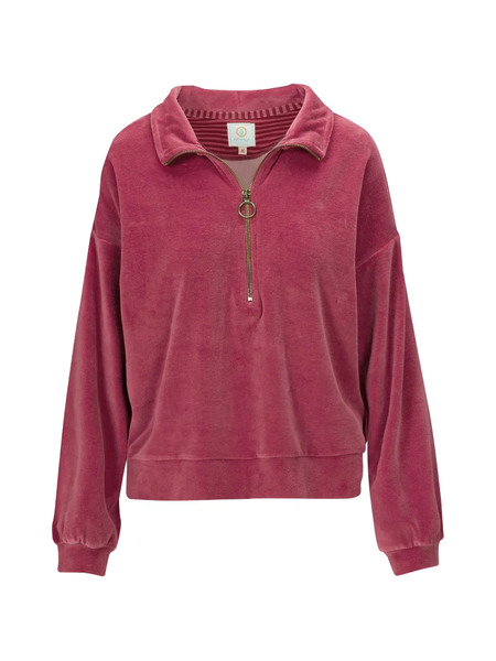  Pip Studio Solid Zip-up Sweatshirt - Red 