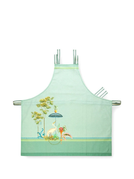  Pip Studio Striped Print Apron - Green 