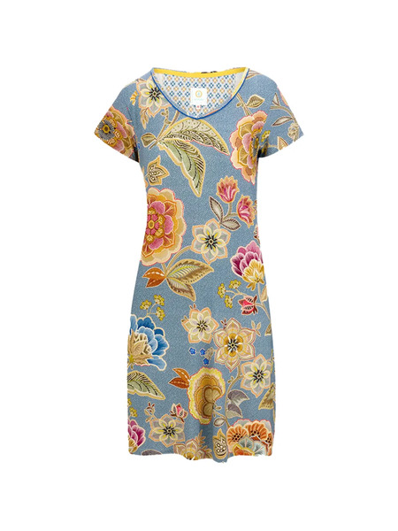  Pip Studio V-neck Floral-print Nightdress - Blue 