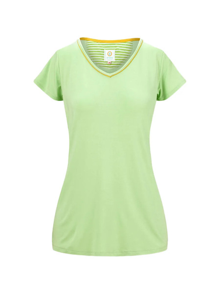  Pip Studio V-neck Striped T-shirt - Green 