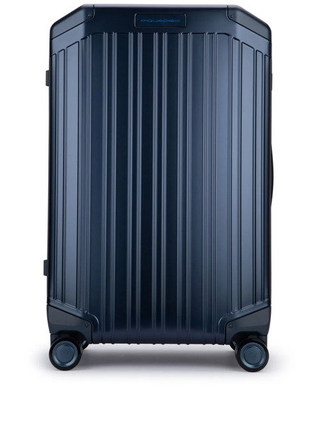  Piquadro Leather Trolley Luggage - Blue 