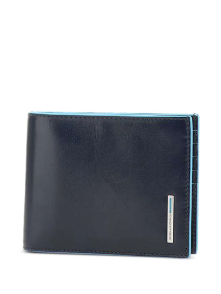  Piquadro Leather Wallet - Blue 