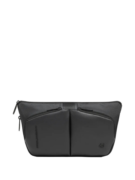  Piquadro Logo-appliqué Belt Bag - Black 