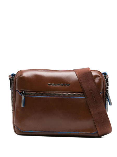  Piquadro Zip Shoulder Bag - Brown 